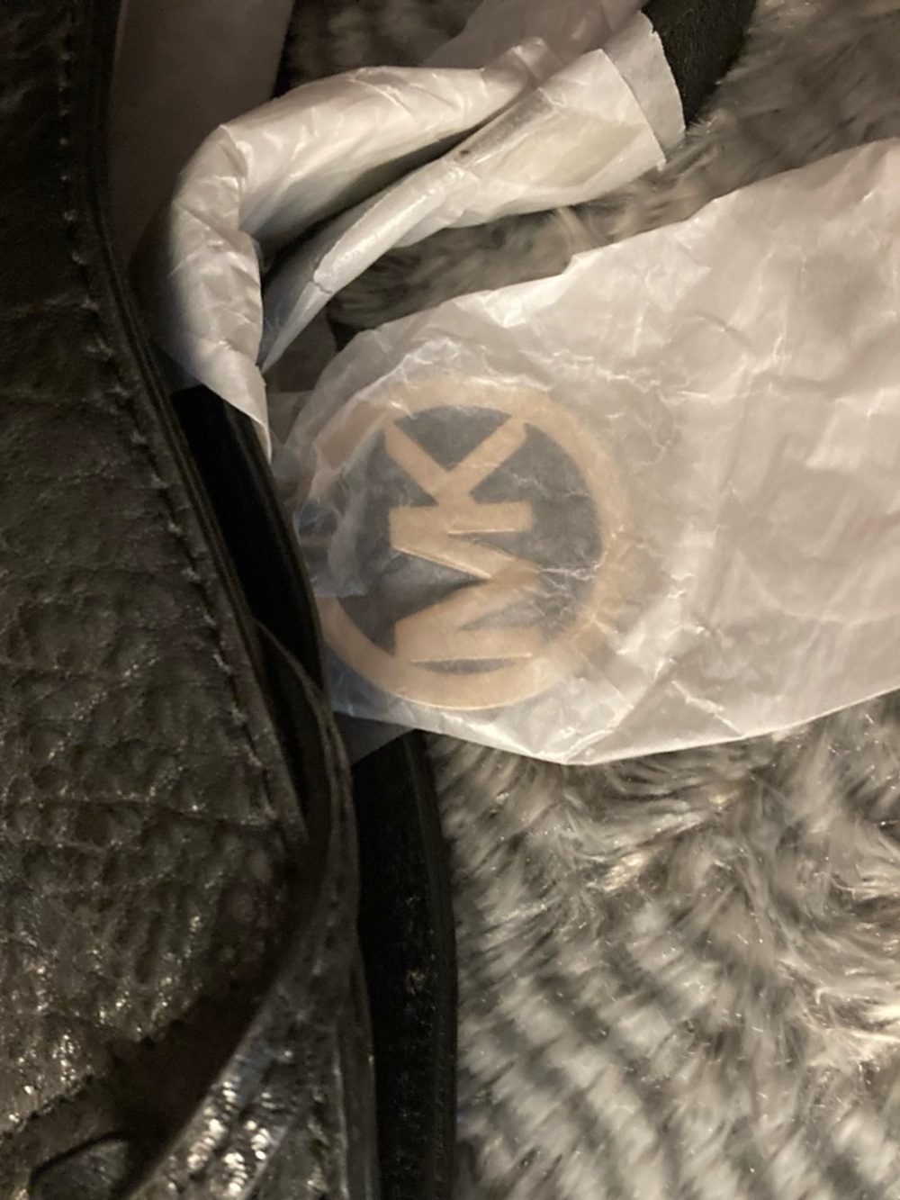 Michael Kors Black Uptown Astor Tote with Gold Stud Accents - Picture 7 of 11